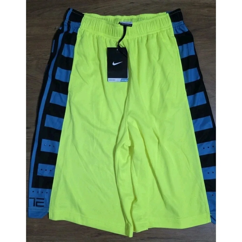 Nike Elite Fanatical Basketball Shorts Volt Yellow Boys XL NWT‎ Swim Trunks Sz L